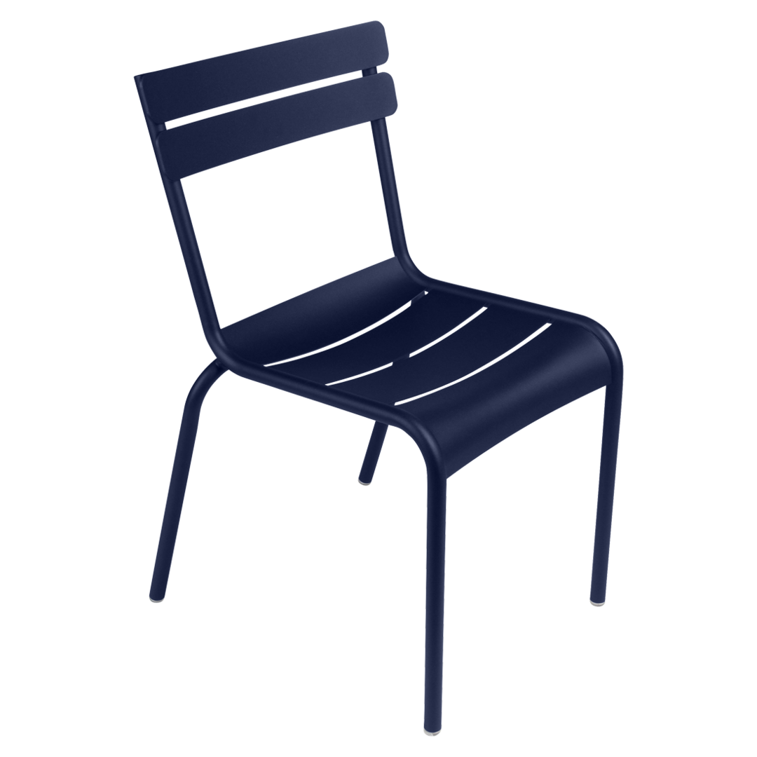 Fermob Luxembourg - Stuhl aus Stahl - 2er Set - Preis pro Stuhl - Abyssblau
