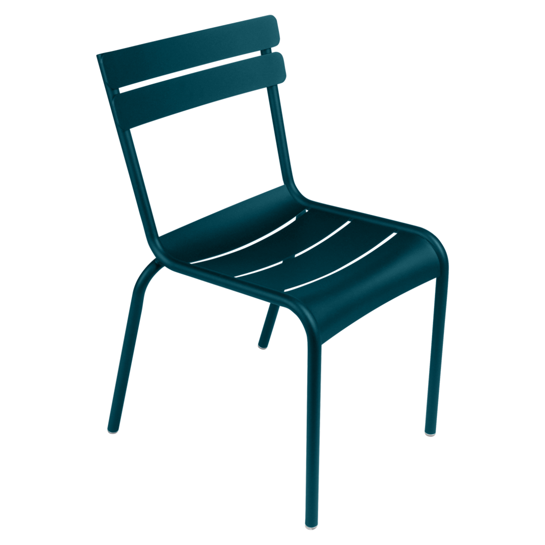 Fermob Luxembourg - Stuhl aus Stahl - 2er Set - Preis pro Stuhl - Acapulcoblau