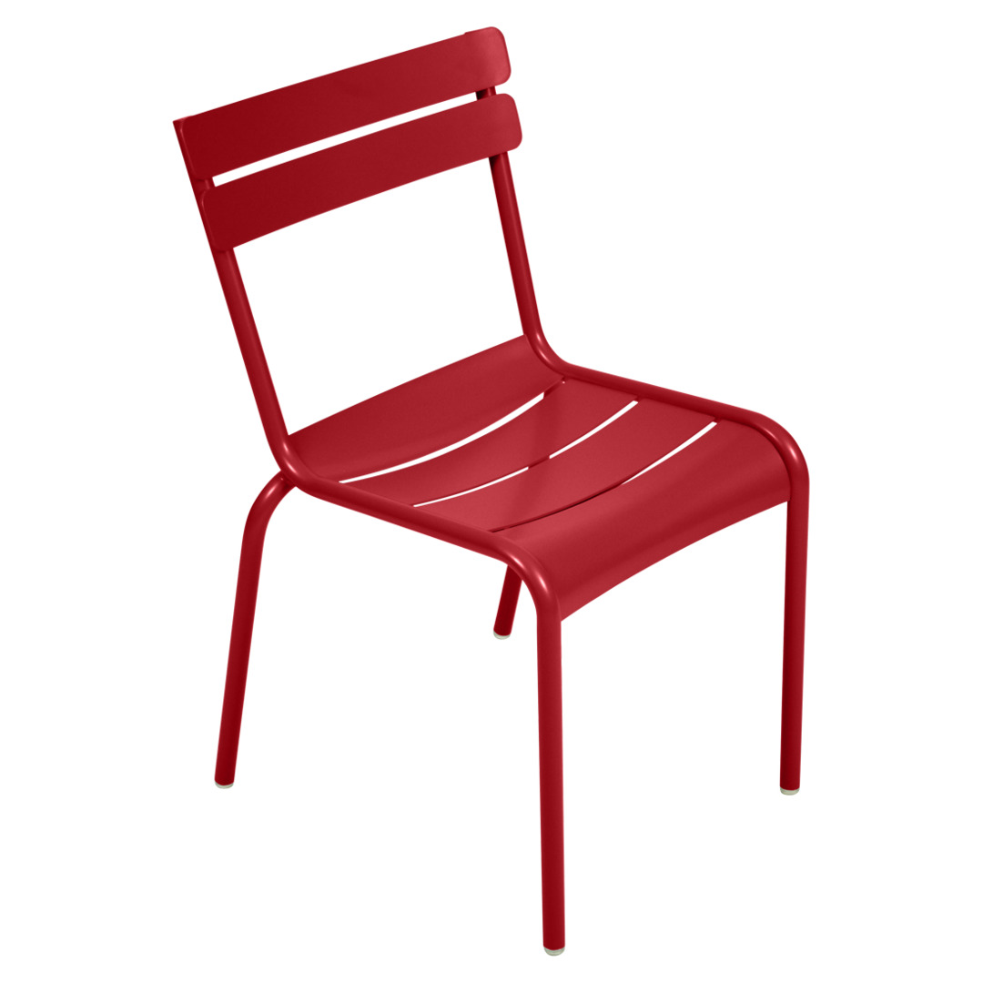 Fermob Luxembourg - Stuhl aus Stahl - 2er Set - Preis pro Stuhl - Mohnrot