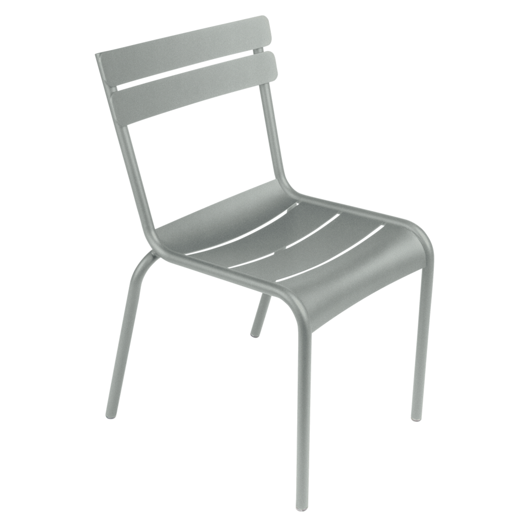 Fermob Luxembourg - Stuhl aus Stahl - 2er Set - Preis pro Stuhl - Lapilligrau