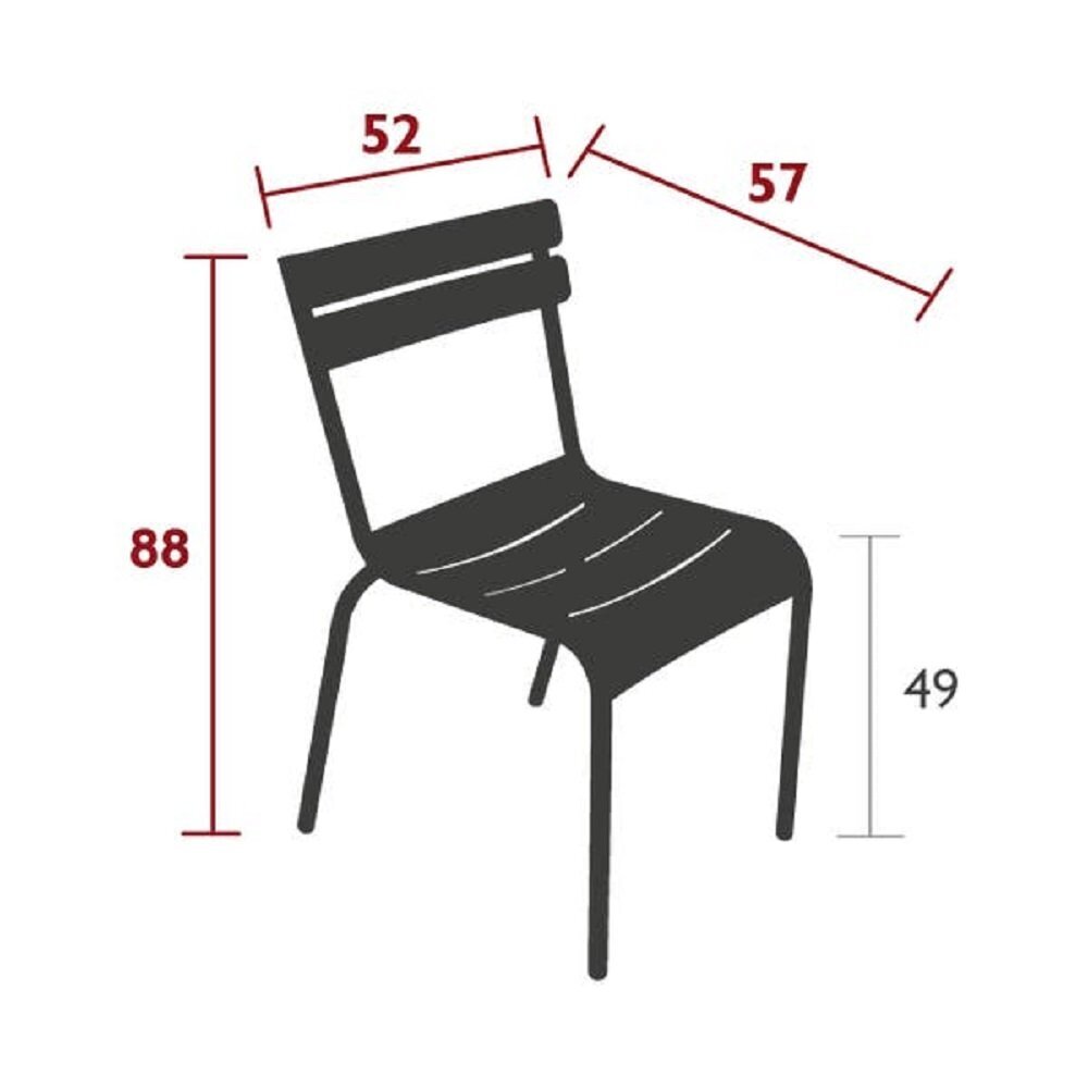 Fermob Luxembourg - Stuhl aus Stahl - 2er Set - Preis pro Stuhl