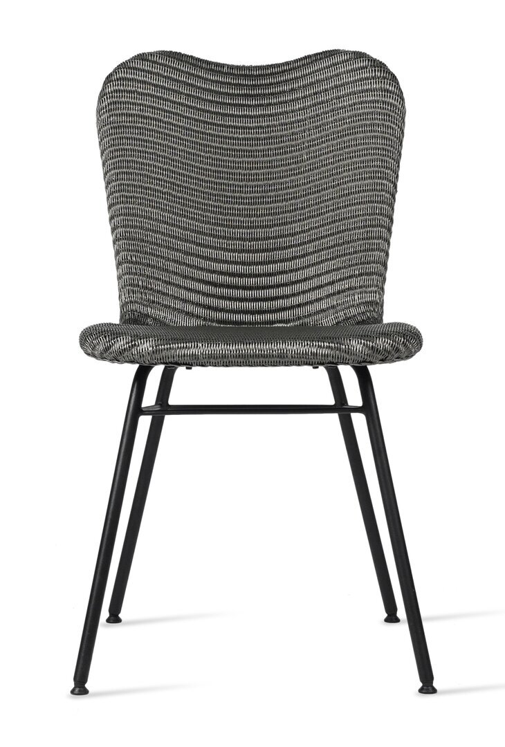 Vincent Sheppard Lily Dining Chair Steel A Base - Dark Grey