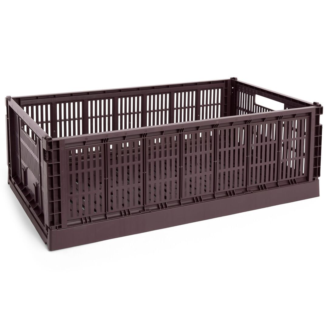 HAY Accessoires Aufbewahrungsbox Colour Crate XL von Hay Bordeaux