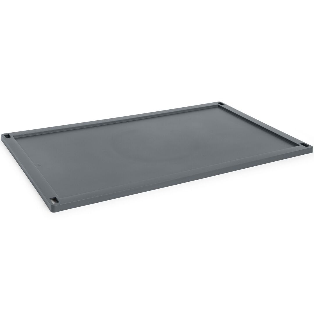 HAY Accessoires Colour Crate Lid Plastic XL von Hay Charcoal 