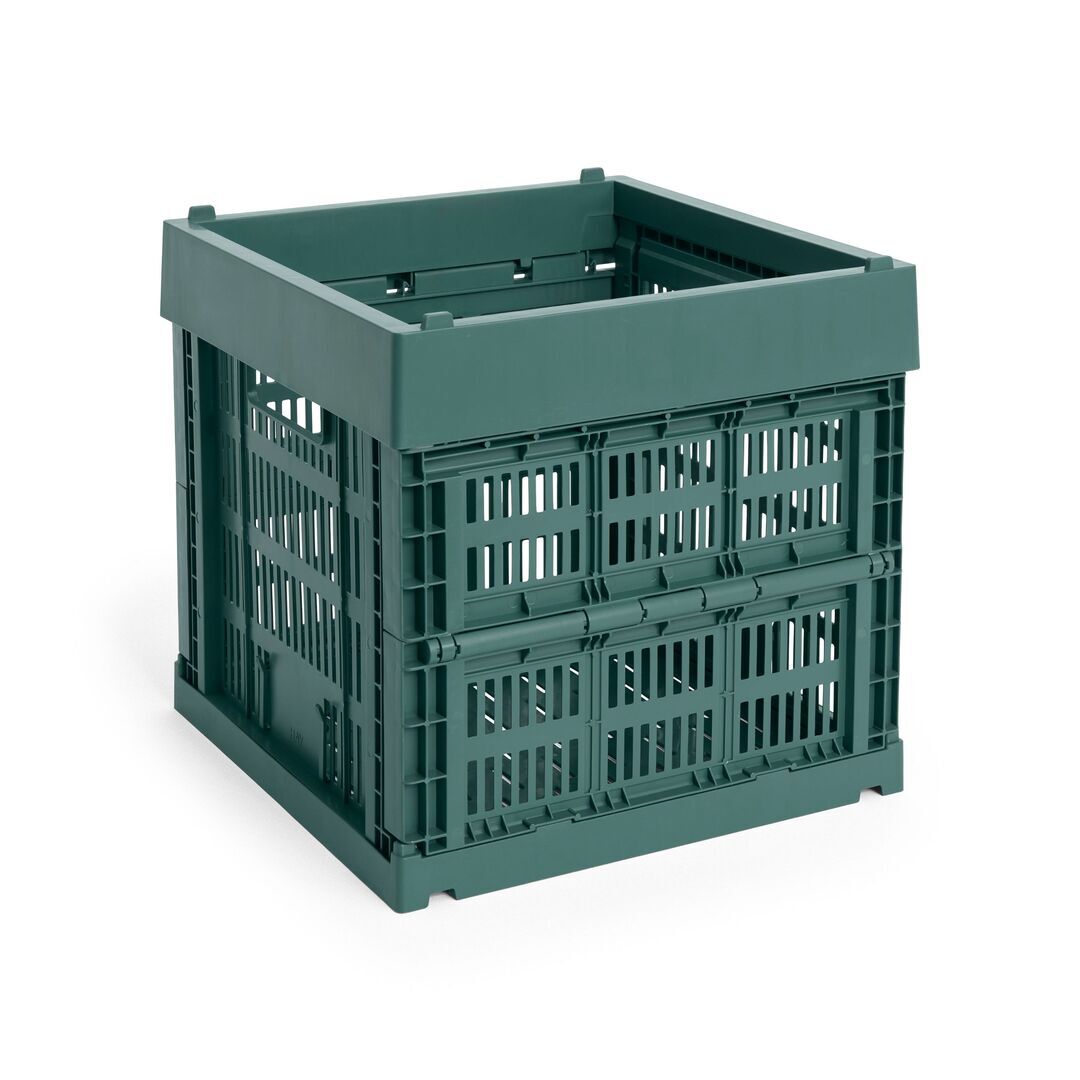 HAY Accessoires Colour Crate Cube von Hay Dark green