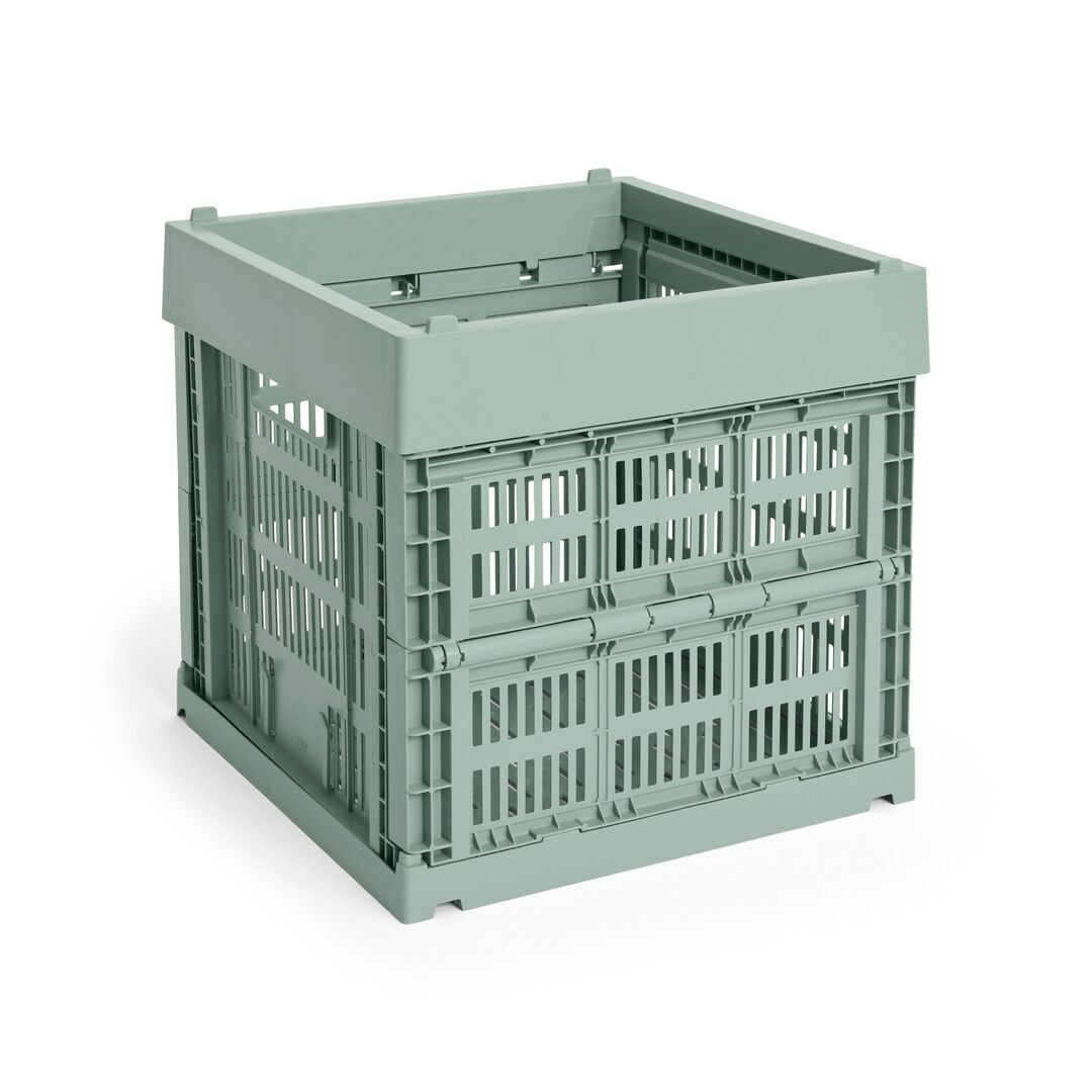 HAY Accessoires Colour Crate Cube von Hay Sage green