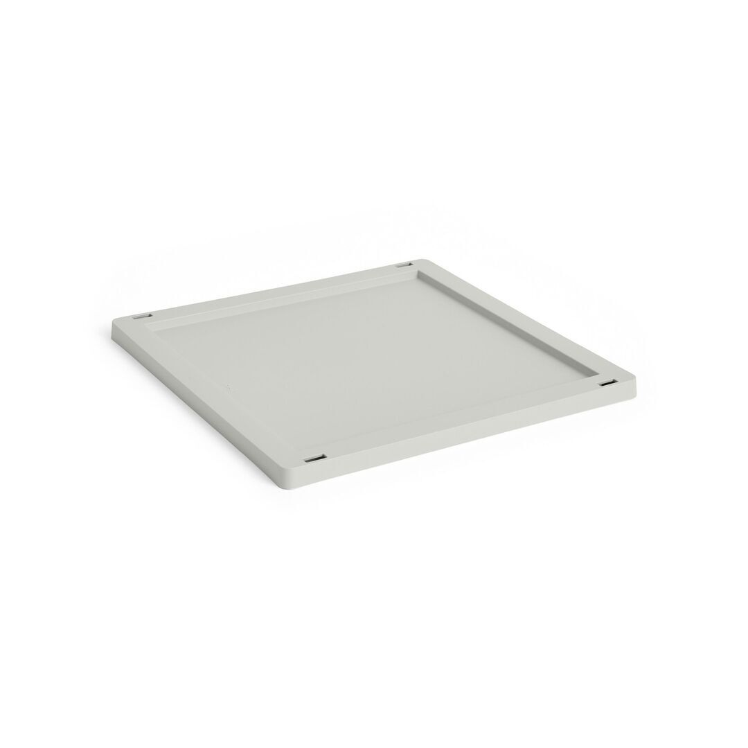 HAY Accessoires Colour Crate Lid Plastic Cube von Hay Grey