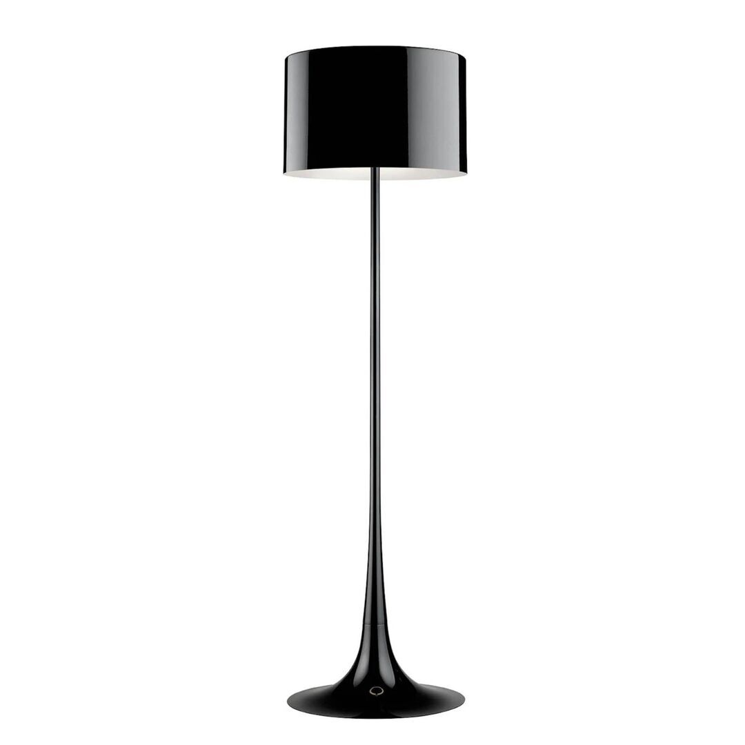 Flos Stehleuchte Spun light von Flos  Hellrosa RAL 3015, Schwarz