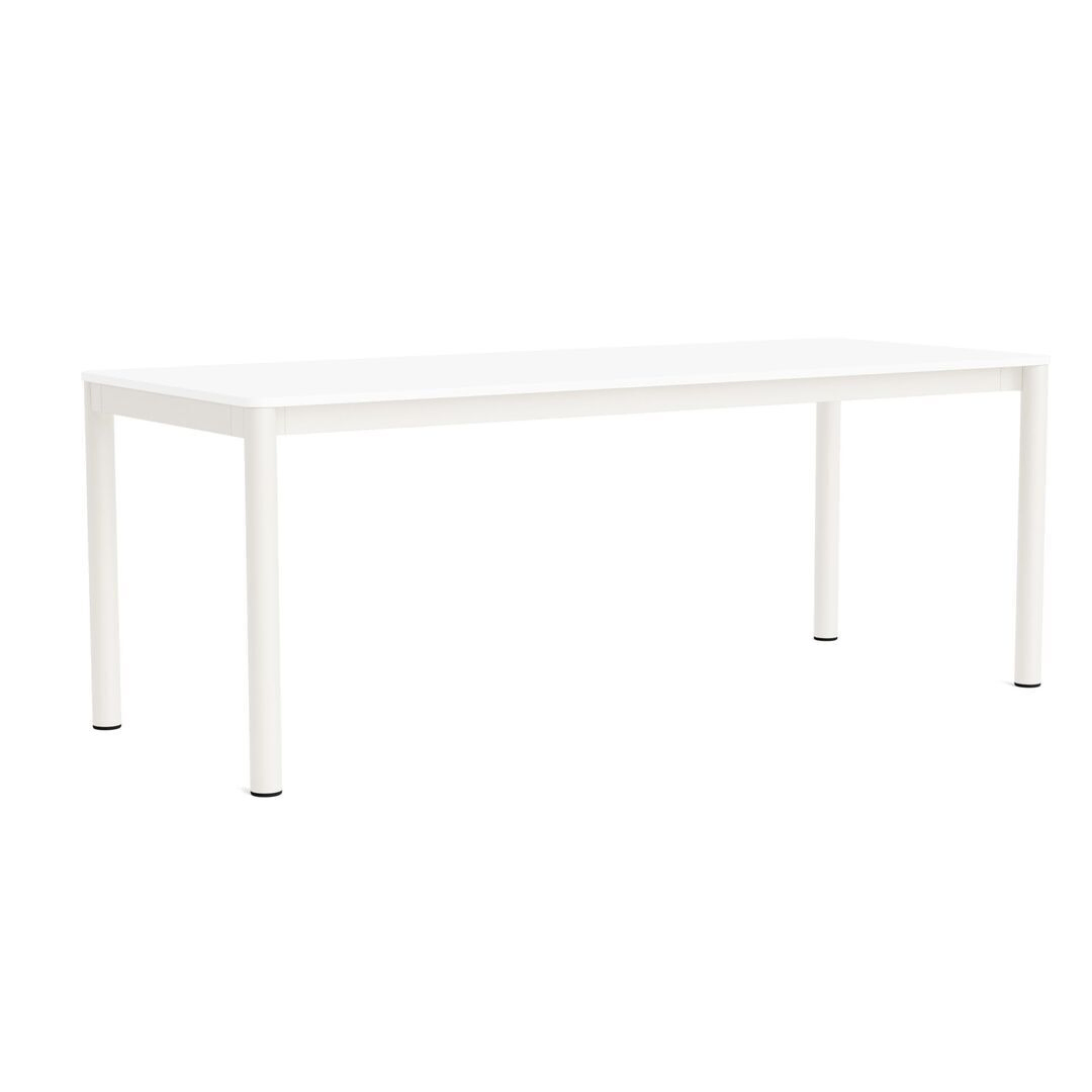 HAY Living Bündiger Esstisch Annex von Hay L: 200 cm, Laminate White, Cream white