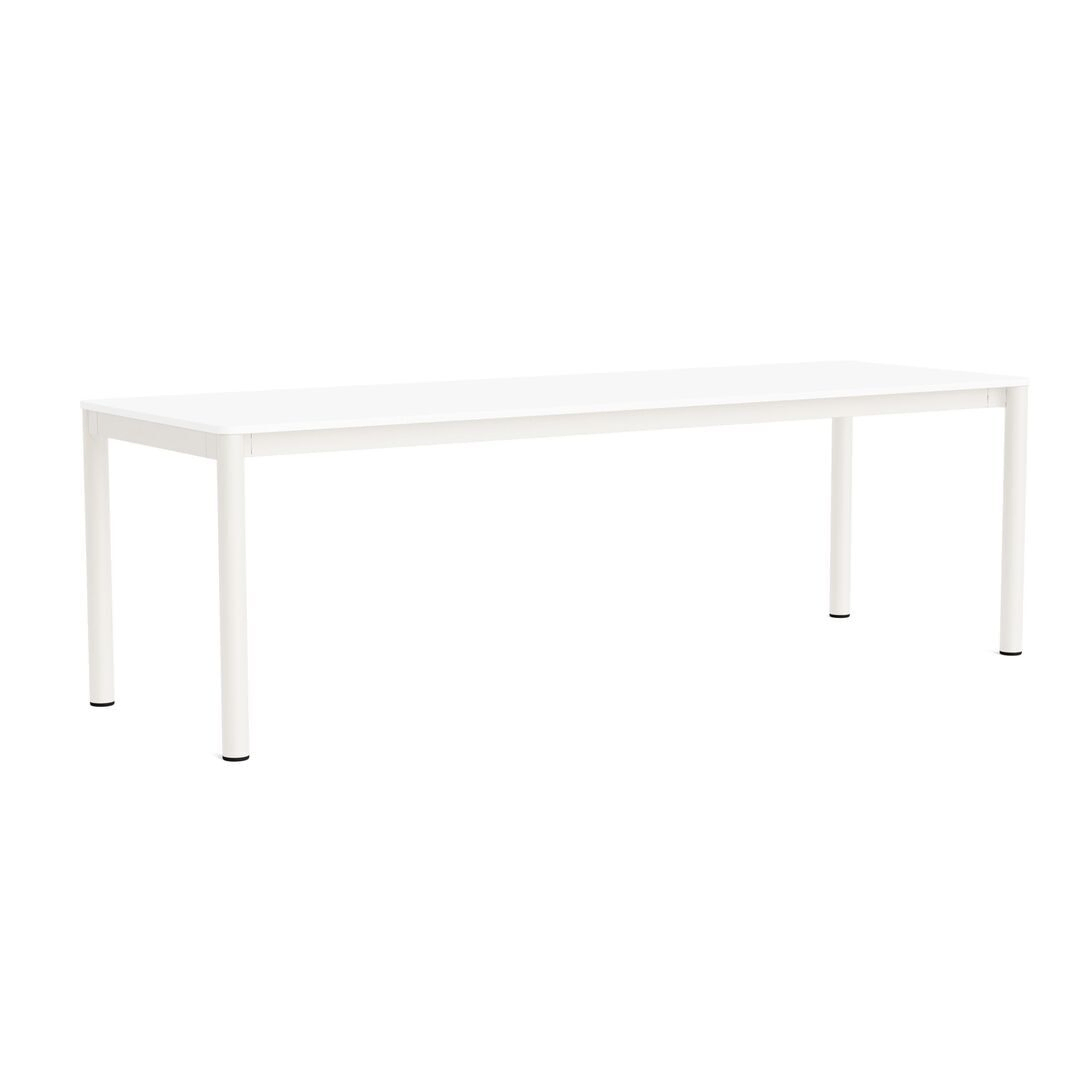HAY Living Bündiger Esstisch Annex von Hay L: 240 cm, Laminate White, Cream white