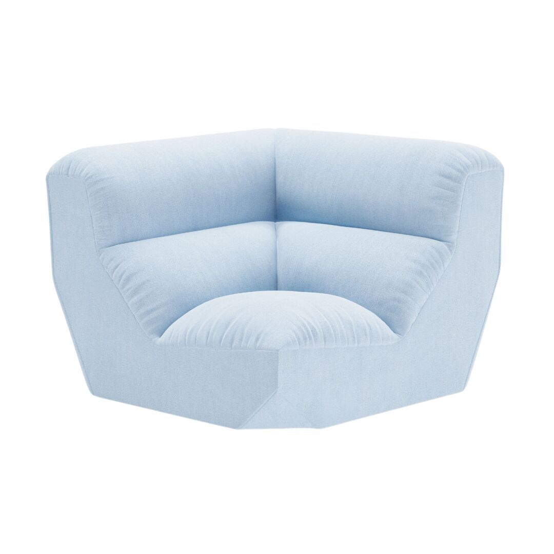 &Tradition Sofaeckmodul Hi Lo AV55 von &Tradition Hellblau 0733 - Gentle