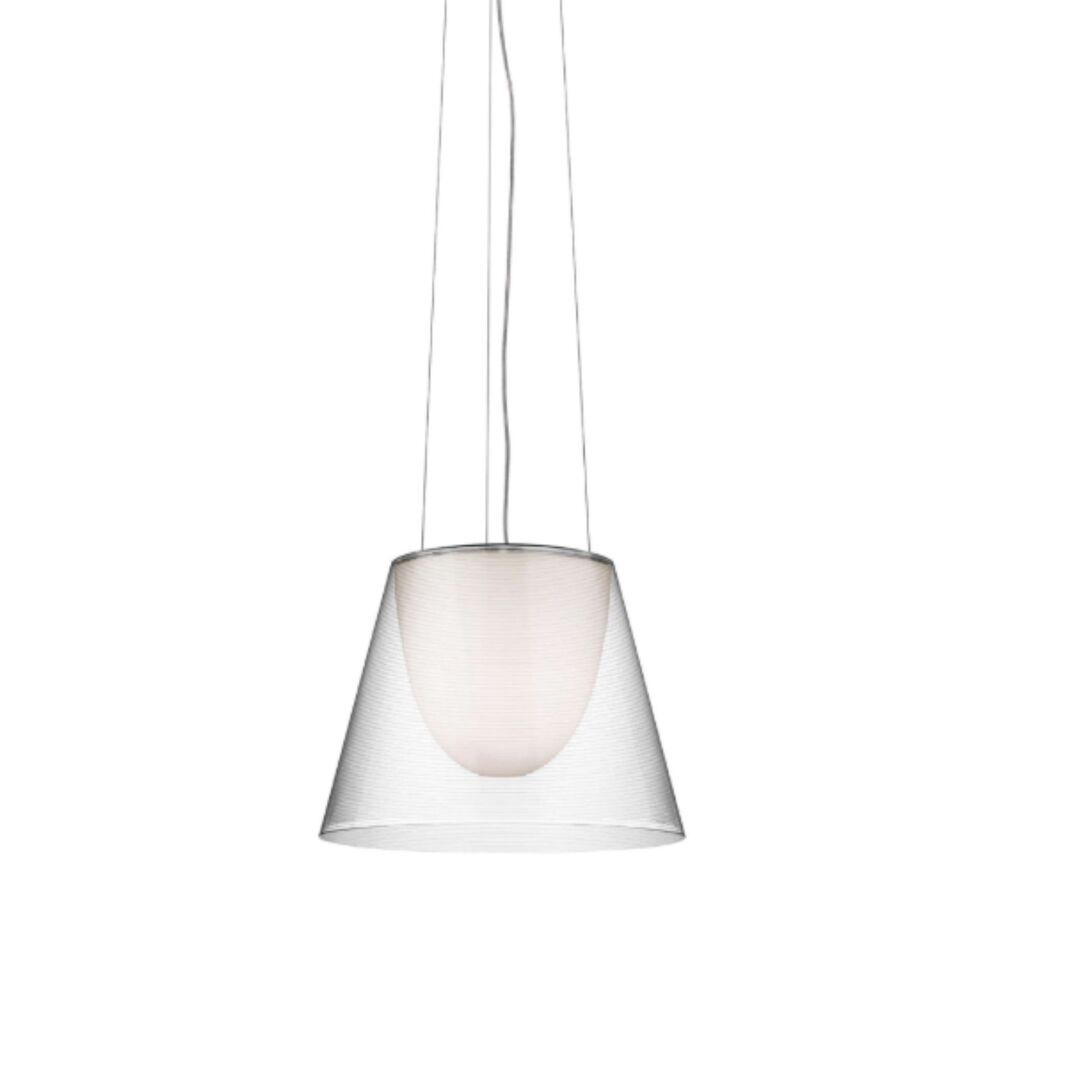 Flos Pendelleuchte KTribe S2 von Flos  Aluminium, Kunststoff, Transparent