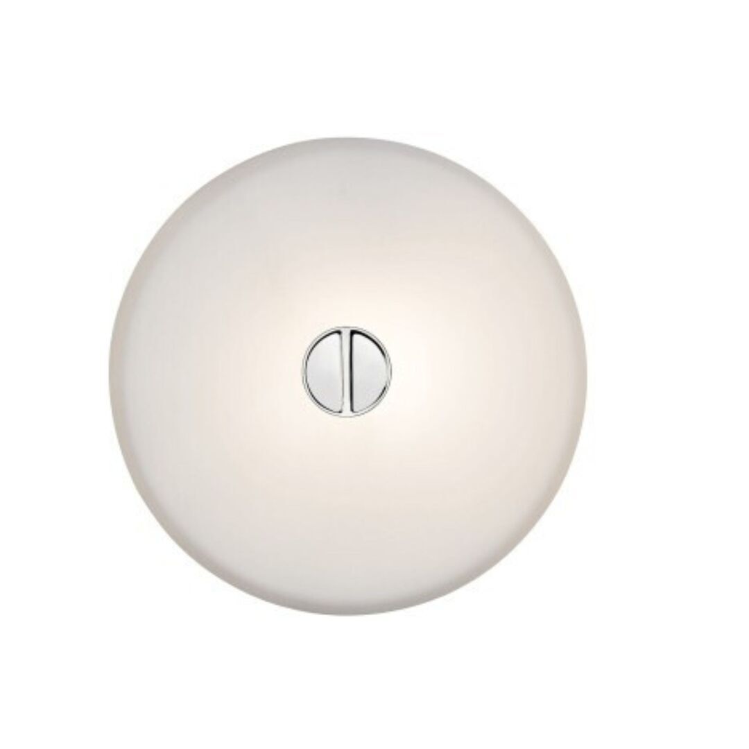 Flos Wandleuchte Mini Button von Flos  Polykarbonat