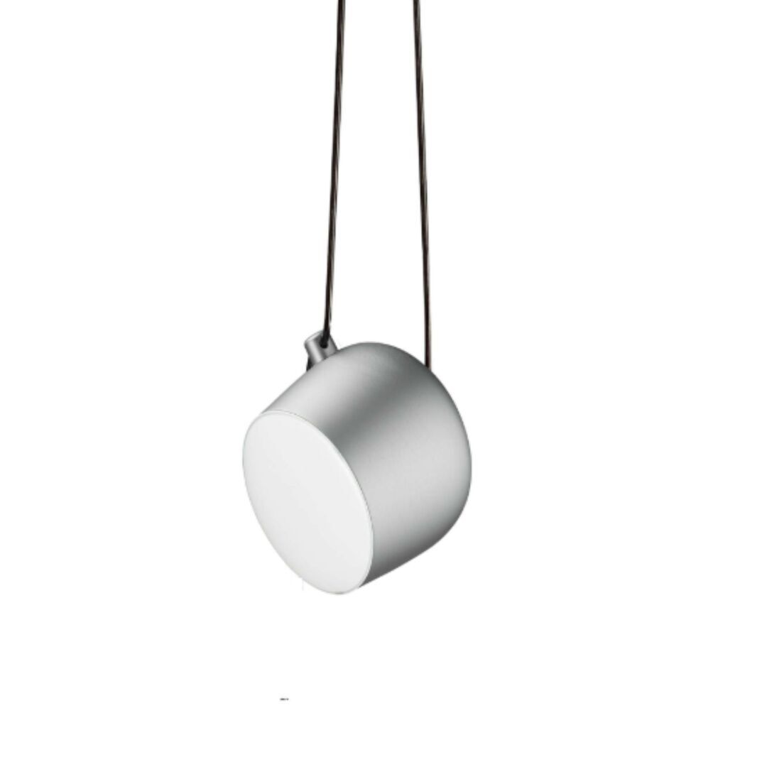 Flos Pendelleuchte Aim Set von Flos  Eloxiertes Silber