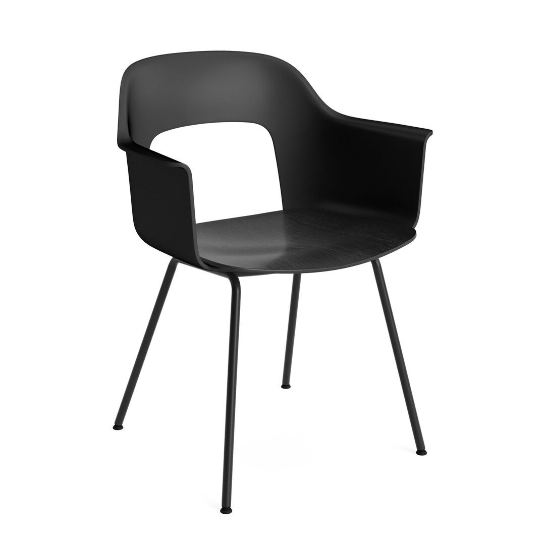 HAY Living Armlehnstuhl mit Stahlgestell Layout 212 von Hay Black, Black