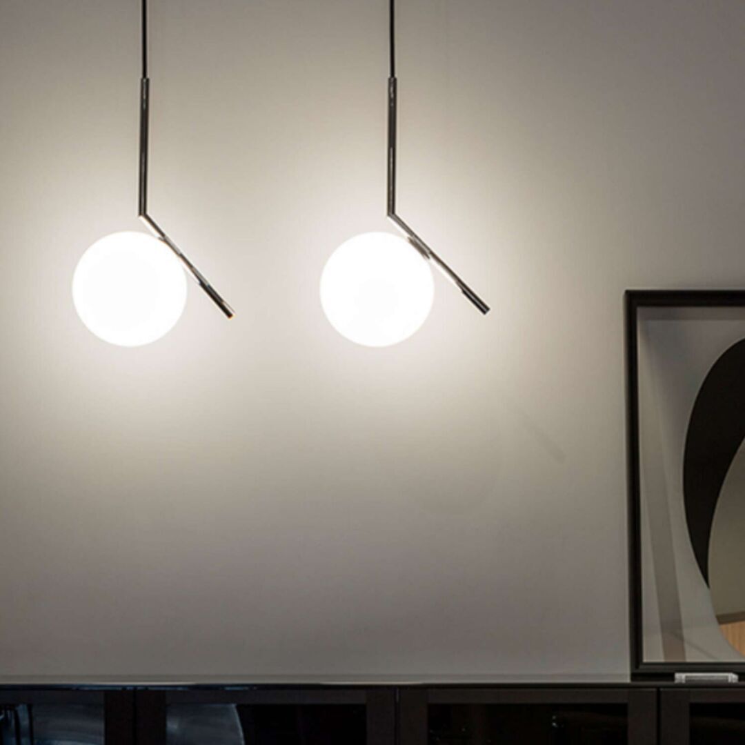 Flos Pendelleuchte IC S2 von Flos  chrom/glänzend/Ø30cm-2