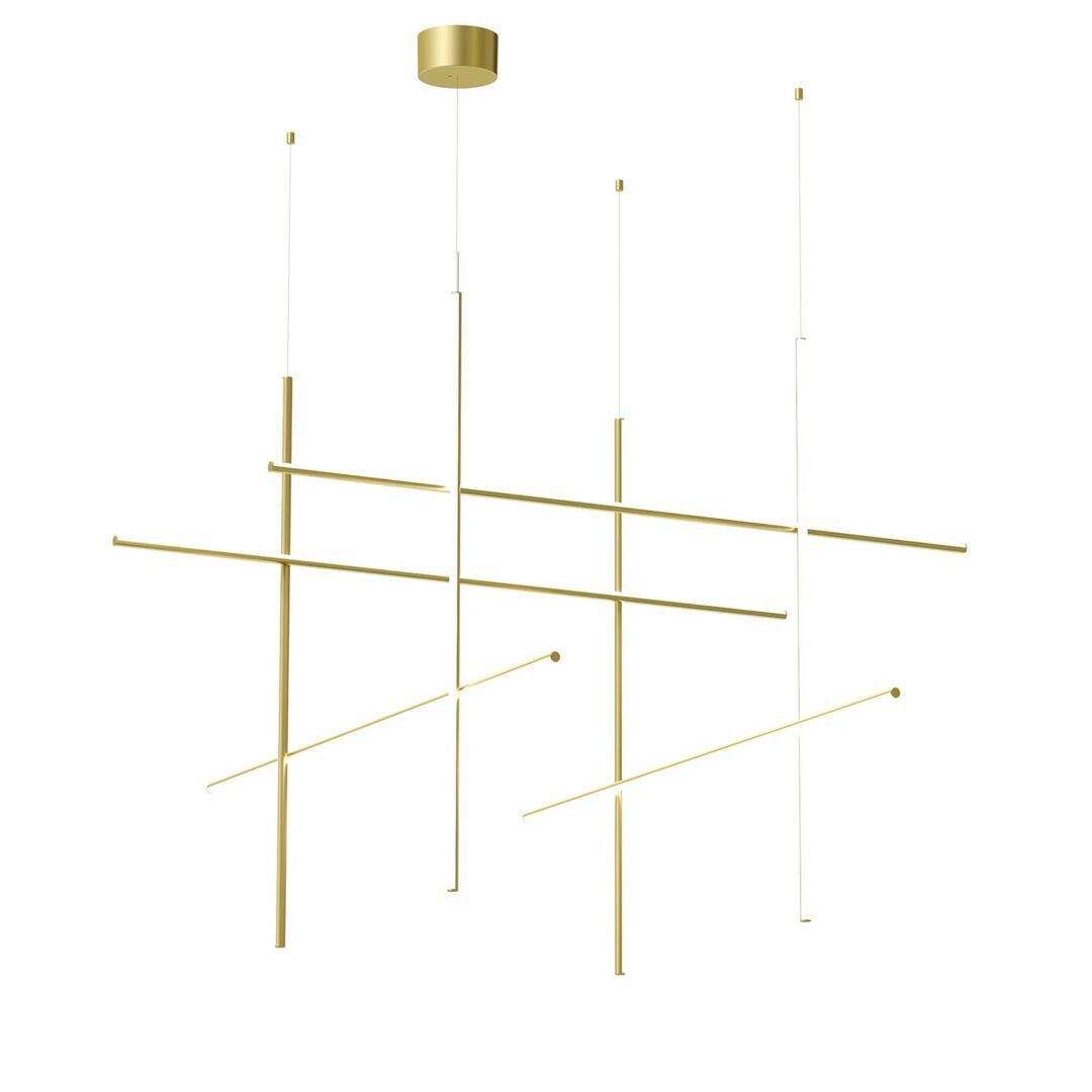 Flos Pendelleuchte Coordinates Module Suspension von Flos  Eloxiertes Champagne , Module Suspension CLIII