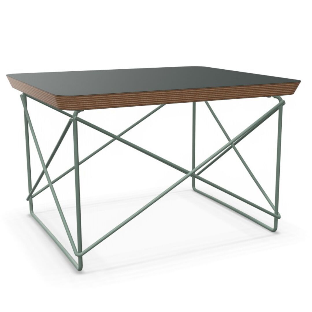 Vitra Occasional Table LTR Monochrom von Vitra Linoleum Jade / Eames Sea Foam Green