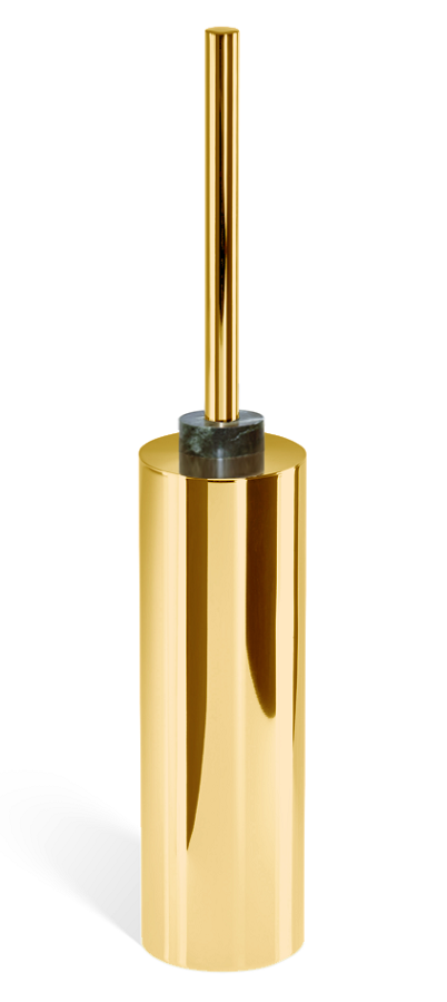 Decor Walther WC Bürstengarnitur Century SBG - Gold + Dekorring Marmor Grün