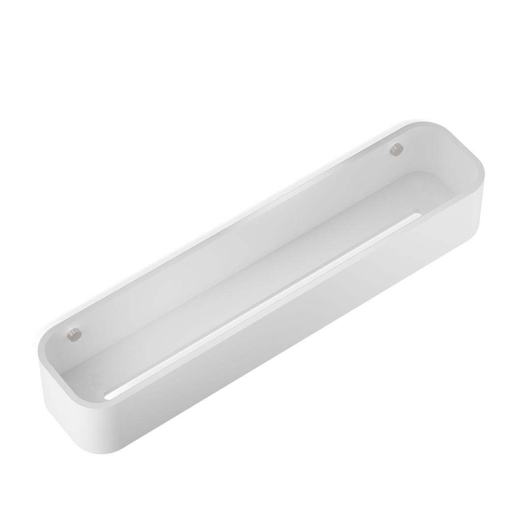 Decor Walther STONE Duschcontainer STONE DCT45 - weiß matt / edelstahl matt
