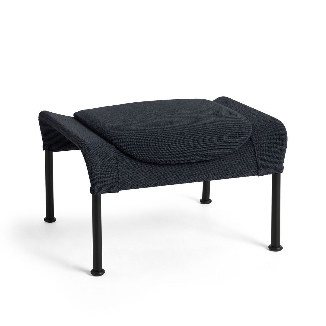 HAY Living Hay O2 Ottoman Filzgleiter, Stahl pulverbeschichtet schwarz, Lift - Soft Black