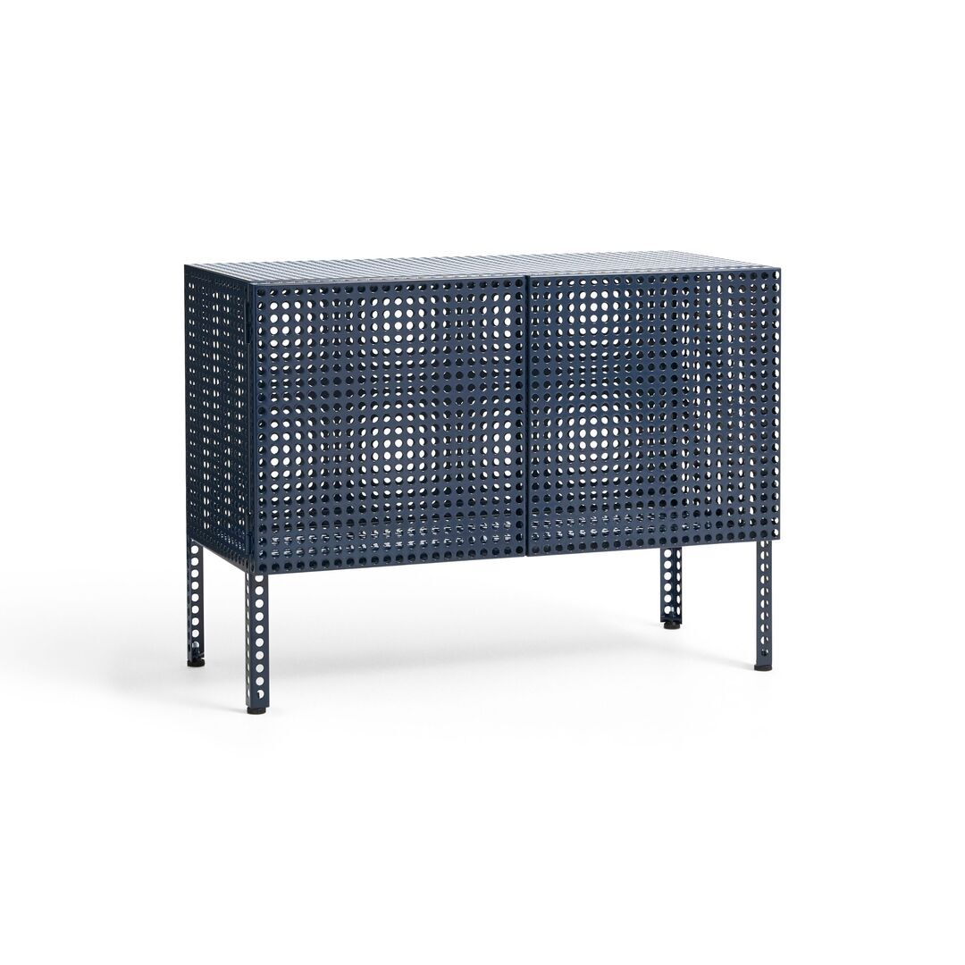 HAY Living Hay Perforated Cabinet Floor Steel Blue, Klein