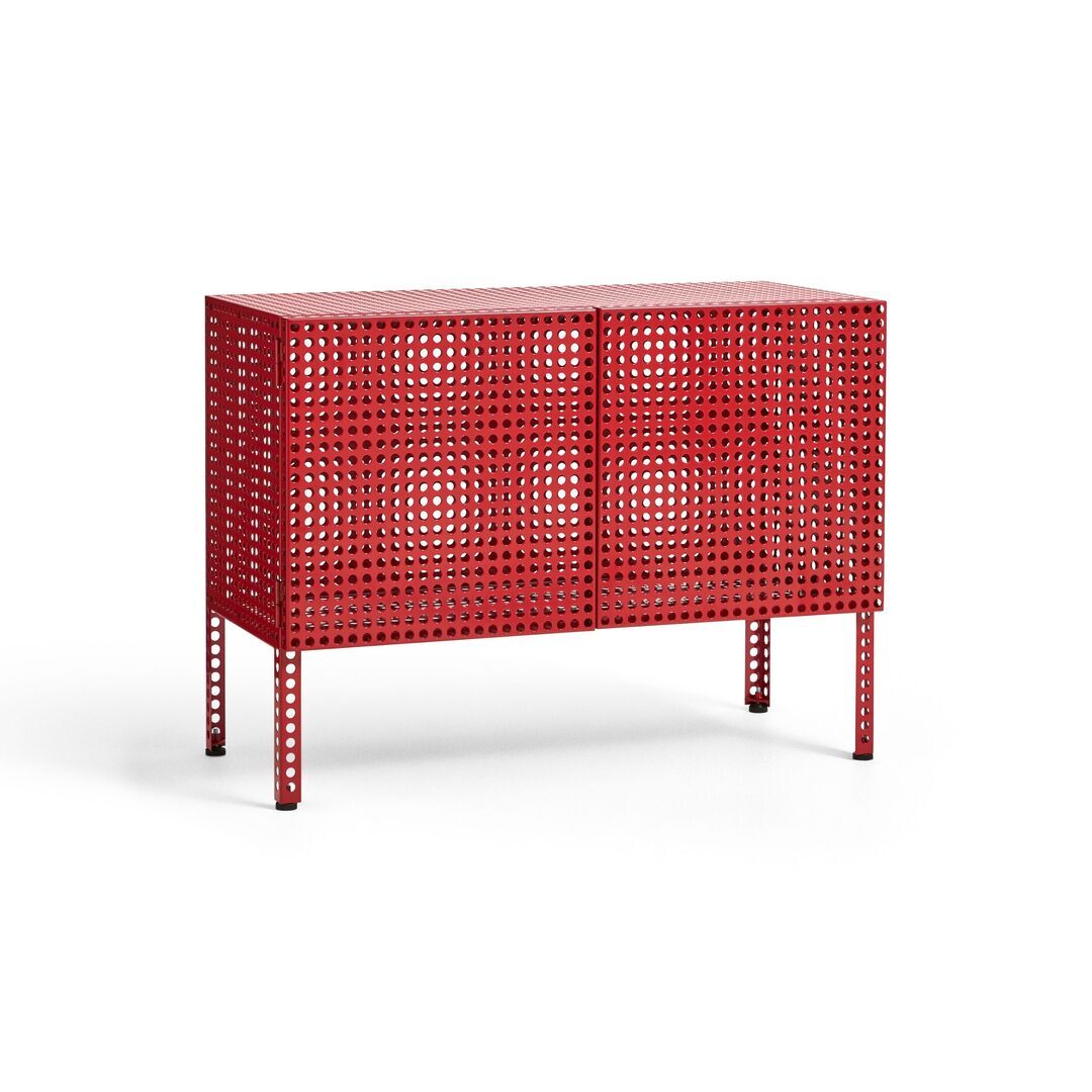 HAY Living Hay Perforated Cabinet Floor Wine Red, Klein