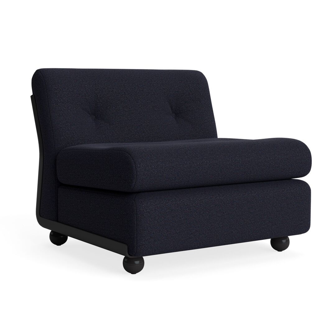 HAY Living Hay Amanta 1 Seater Anthracite, Turf - Blue Red Mélange