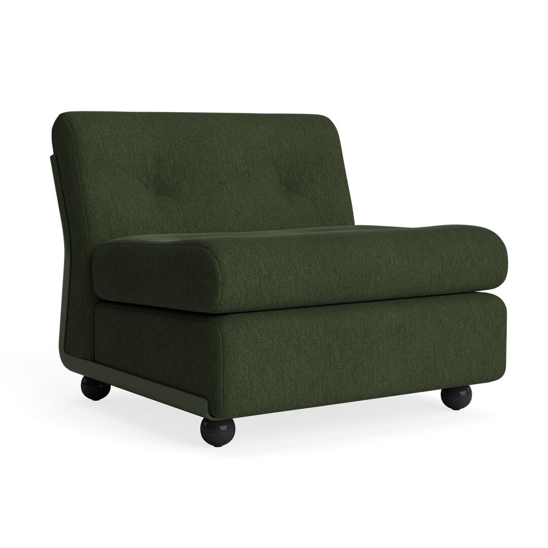 HAY Living Hay Amanta 1 Seater Bottle green, Turf - Dark Green