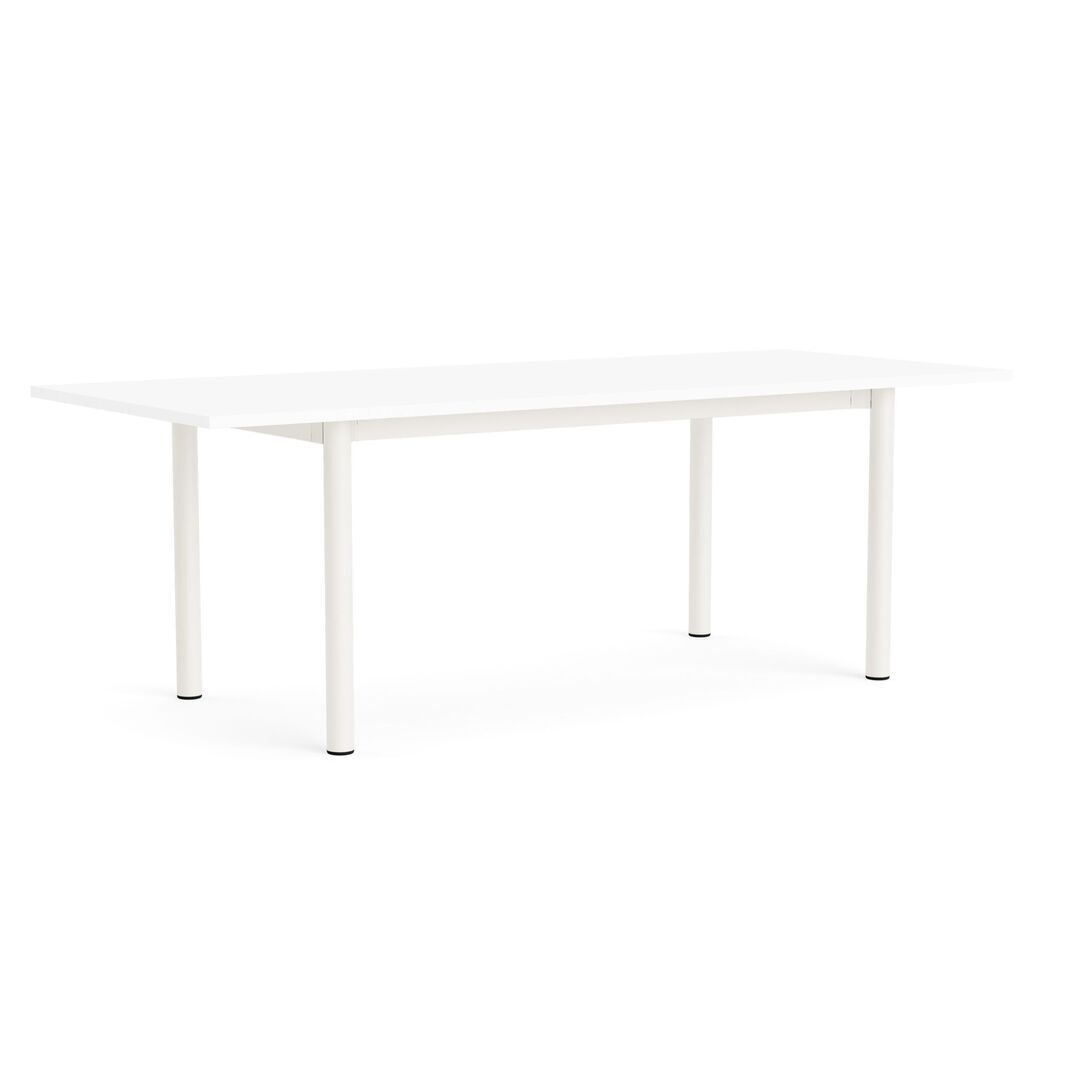 HAY Living Überhang Esstisch Annex von Hay L: 220 cm, Laminate White, Cream white