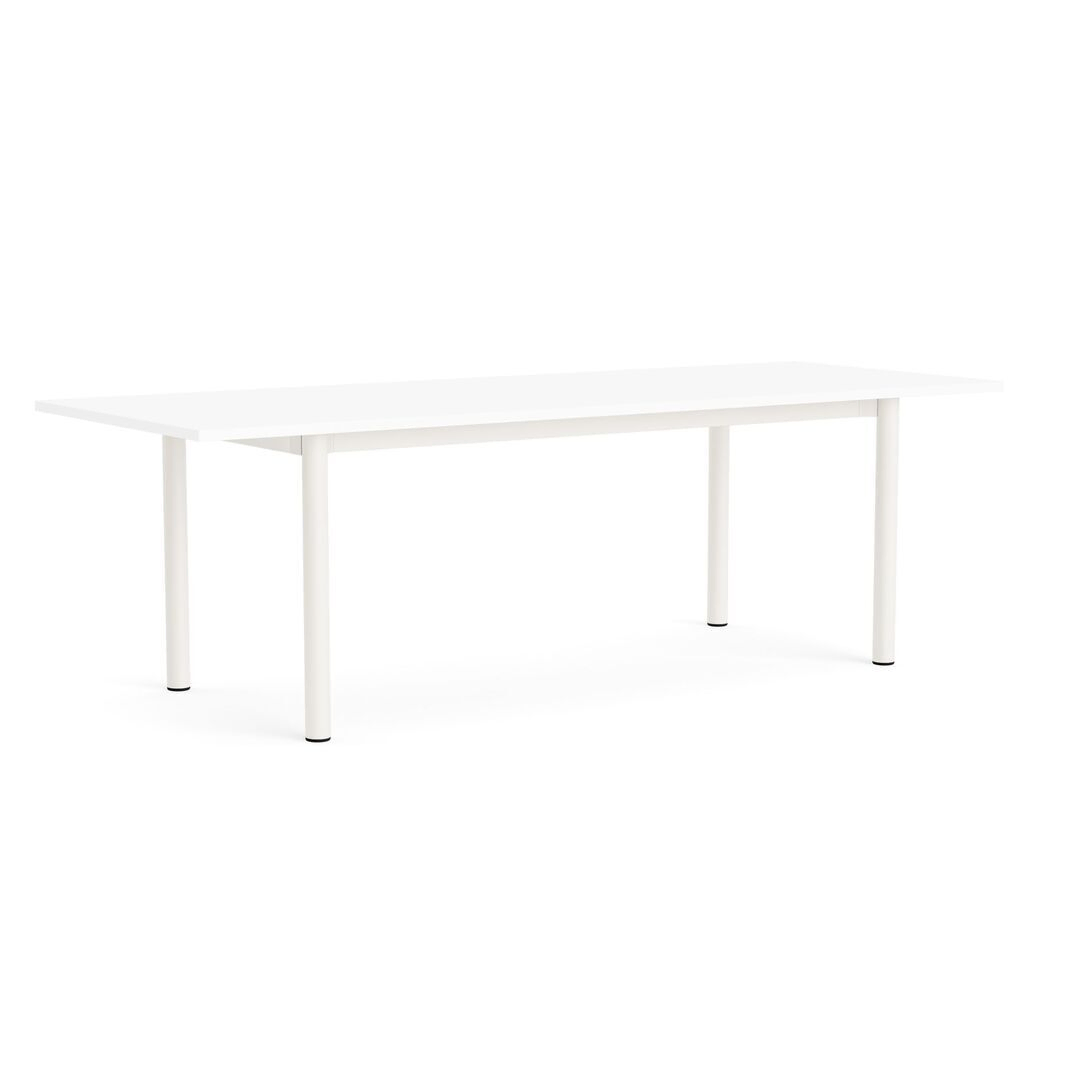 HAY Living Überhang Esstisch Annex von Hay L: 240 cm, Laminate White, Cream white