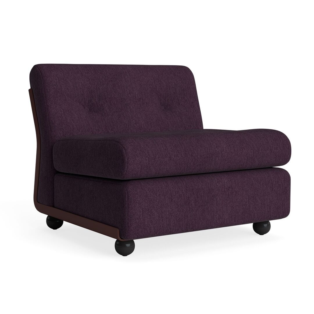 HAY Living Hay Amanta 1 Seater Burgundy Red, Turf - Burgundy