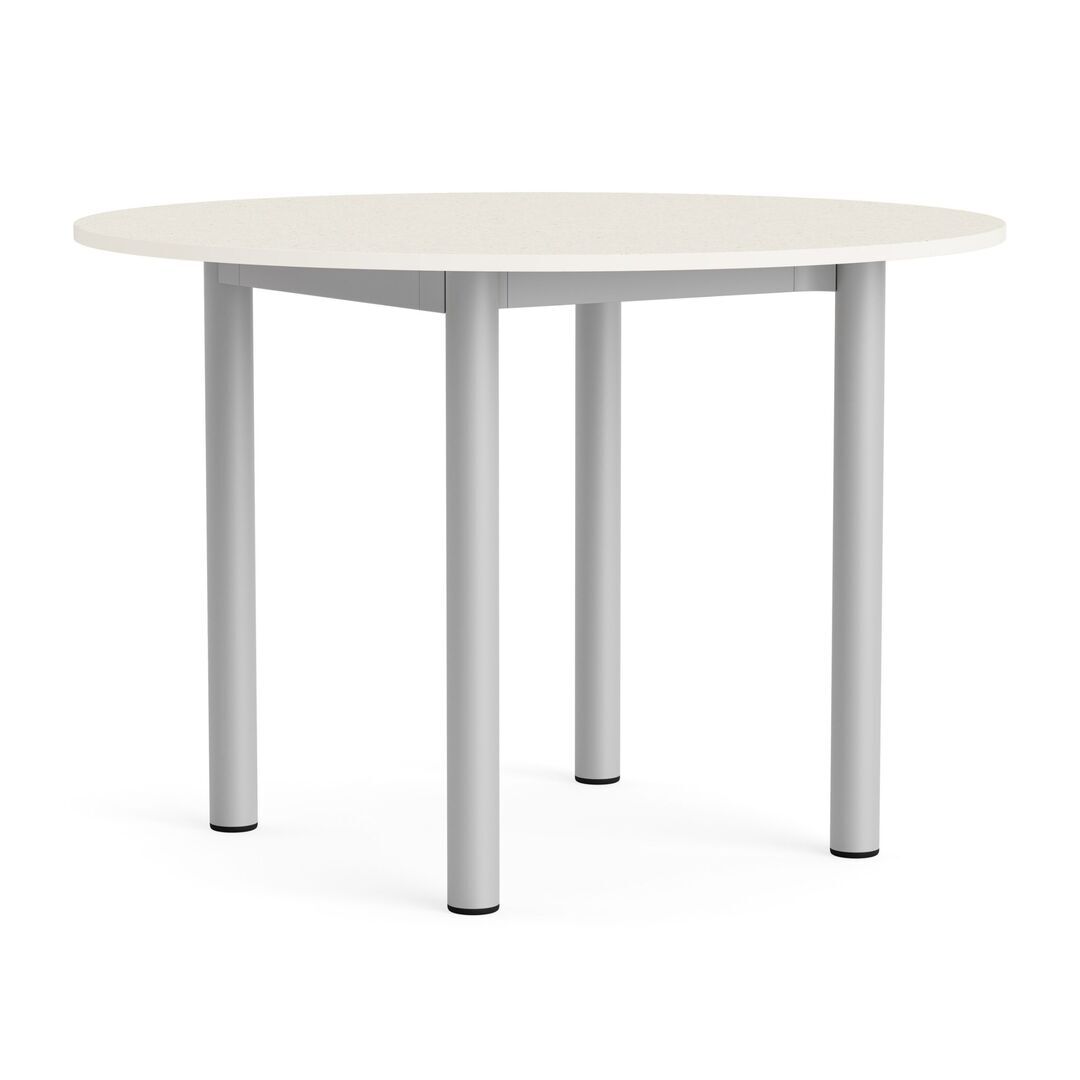 HAY Living Runder Esstisch Annex von Hay Ø: 110 cm, Cotton Cream, Natural