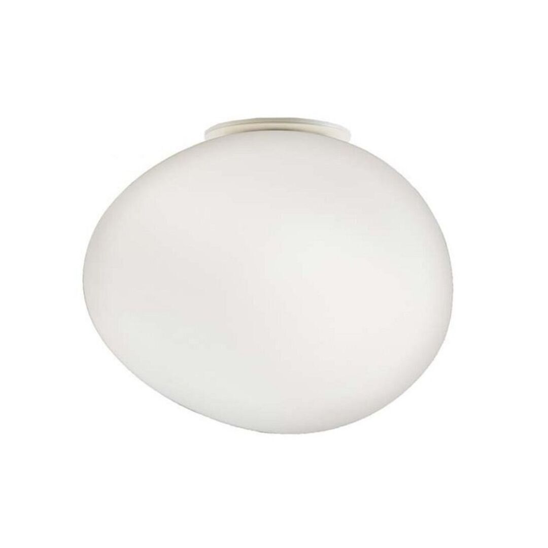 Foscarini Wandleuchte Gregg Soffitto/Parete von Foscarini  Hellrosa RAL 3015, Weiss / Weiss, Piccola