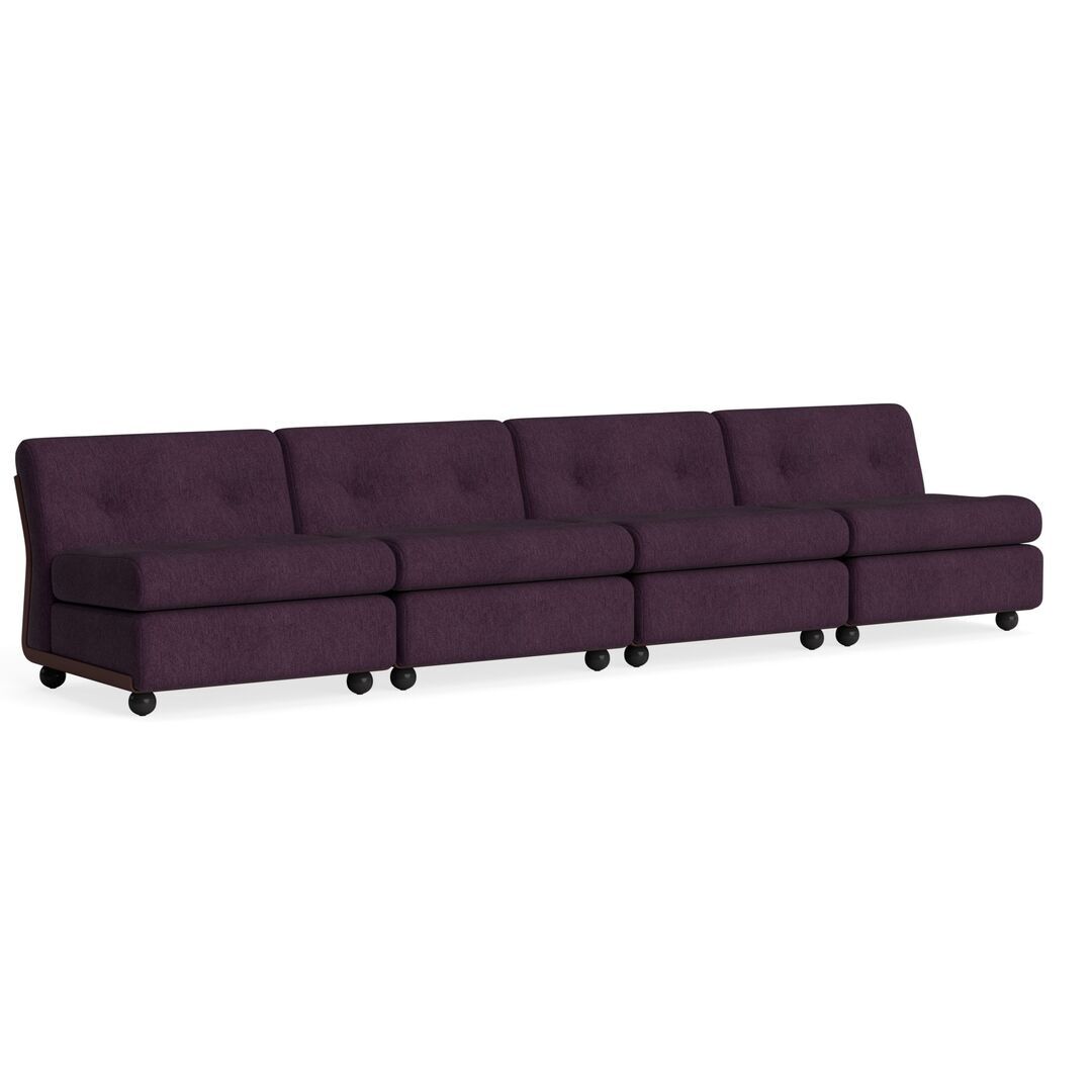 HAY Living Hay Amanta 4 Seater Burgundy Red, Turf - Burgundy