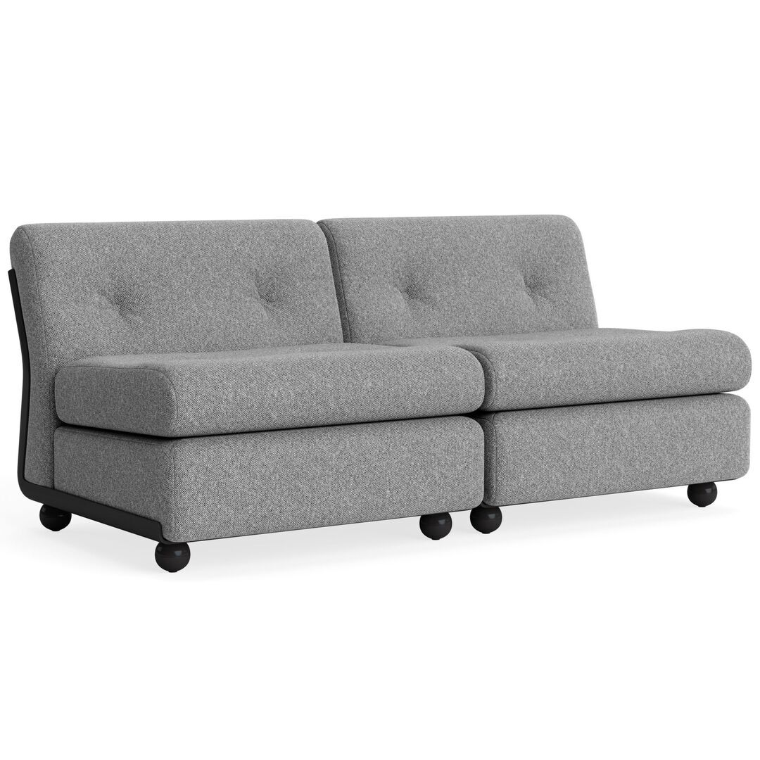HAY Living HAY Amanta 2 Seater Anthracite, Hallingdal | 126-Back Sierra|SI1001