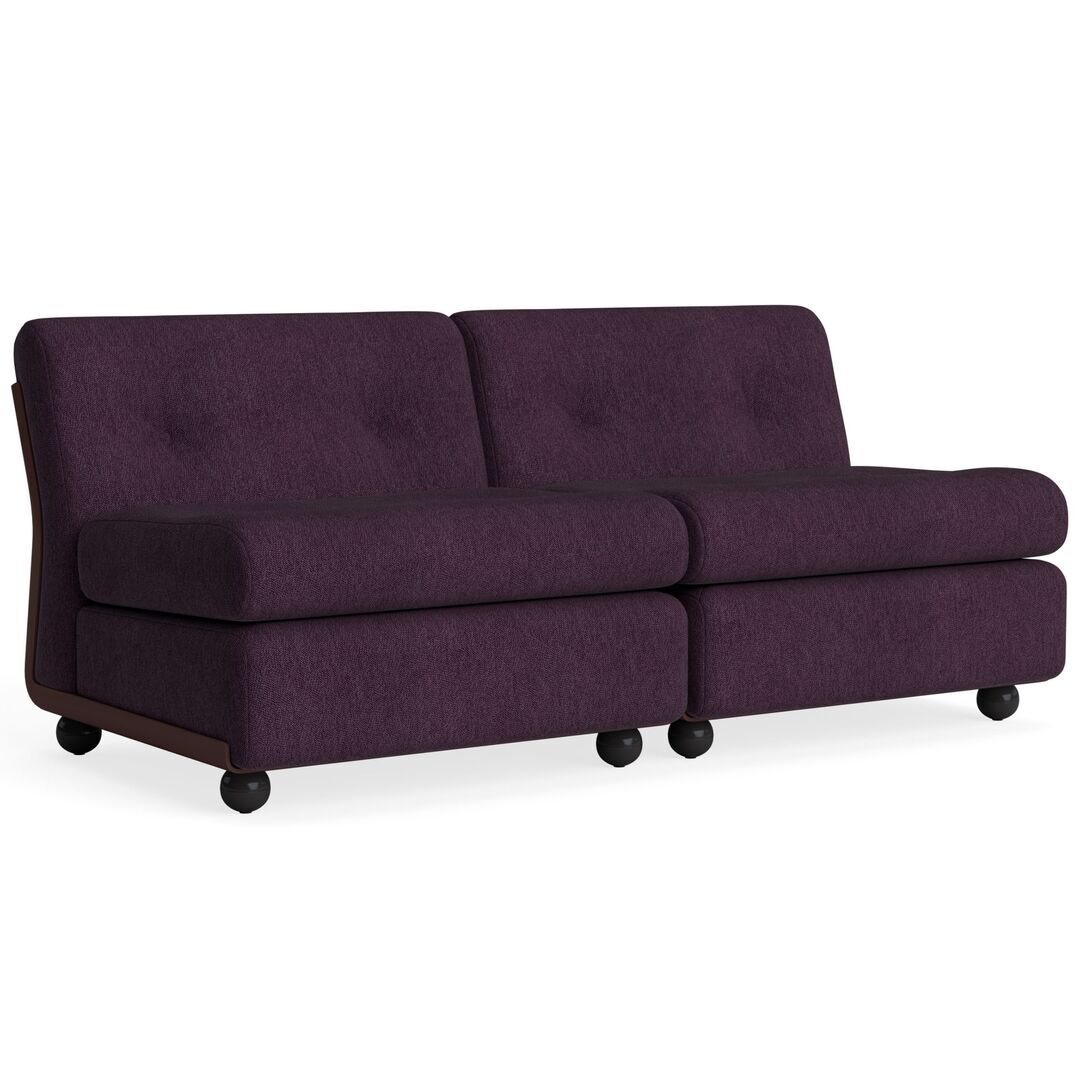 HAY Living HAY Amanta 2 Seater Burgundy Red, Turf - Burgundy