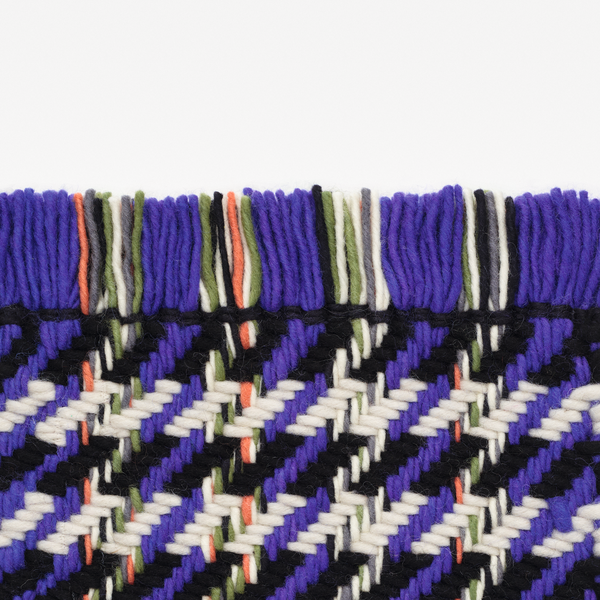 Kvadrat Dashes - Teppich - (0761 - Purple/Black/Creme)