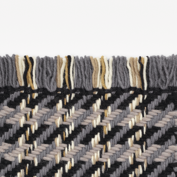Kvadrat Dashes - Teppich - (0181 - Grey/Black)