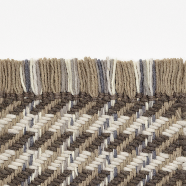 Kvadrat Dashes - Teppich - (0351 - Brown/Creme)
