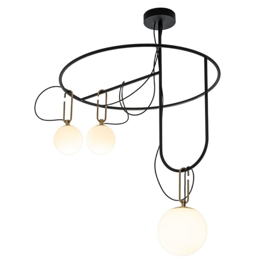 Artemide Artemide nh S4 Circulaire Schwarz / Messing