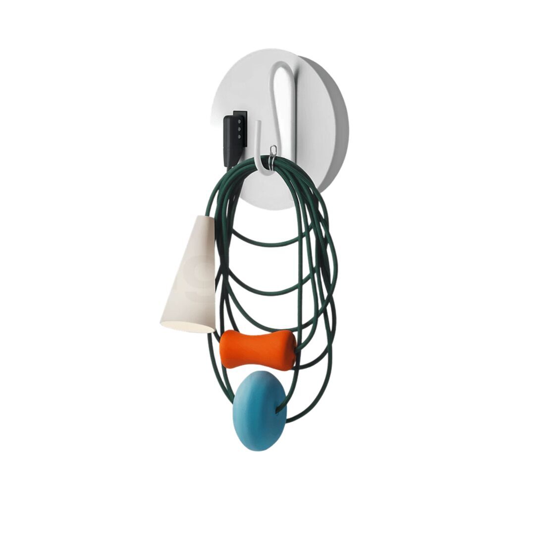 Foscarini Wandleuchte Filo von Foscarini  Hellrosa RAL 3015, Teodora, Weiss / Weiss