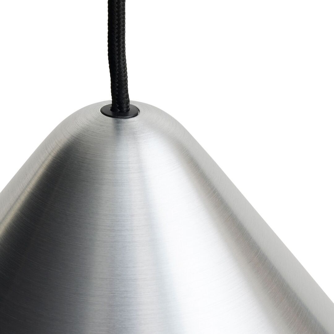 HAY Living Höhenverstellbare Pendelleuchte Compass von Hay Brushed aluminium