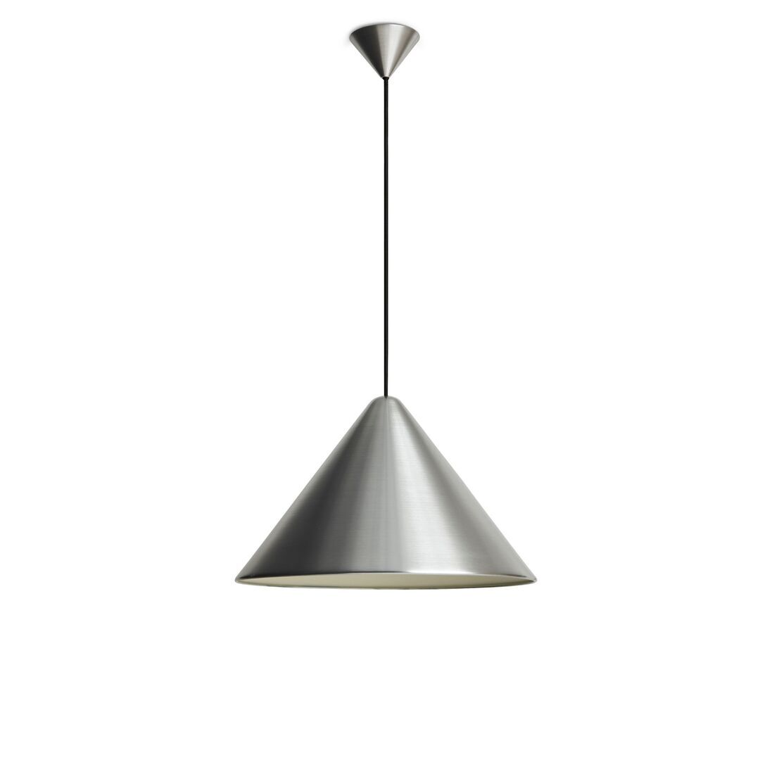HAY Living Pendelleuchte Compass von Hay Brushed aluminium, B: 43 cm / T: 43 cm