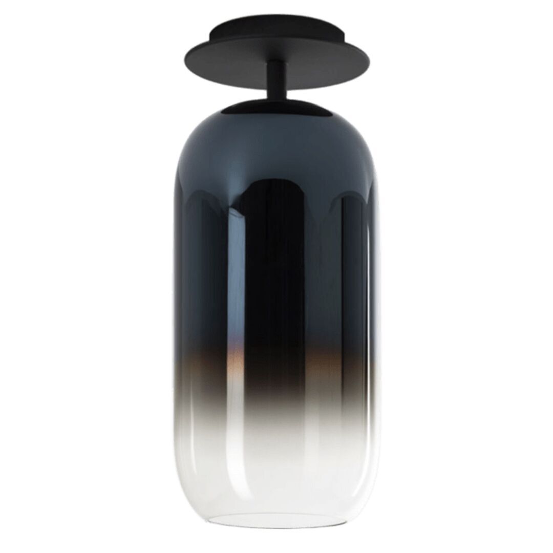 Artemide Artemide Gople Deckenleuchte Schwarz / Saphirblau