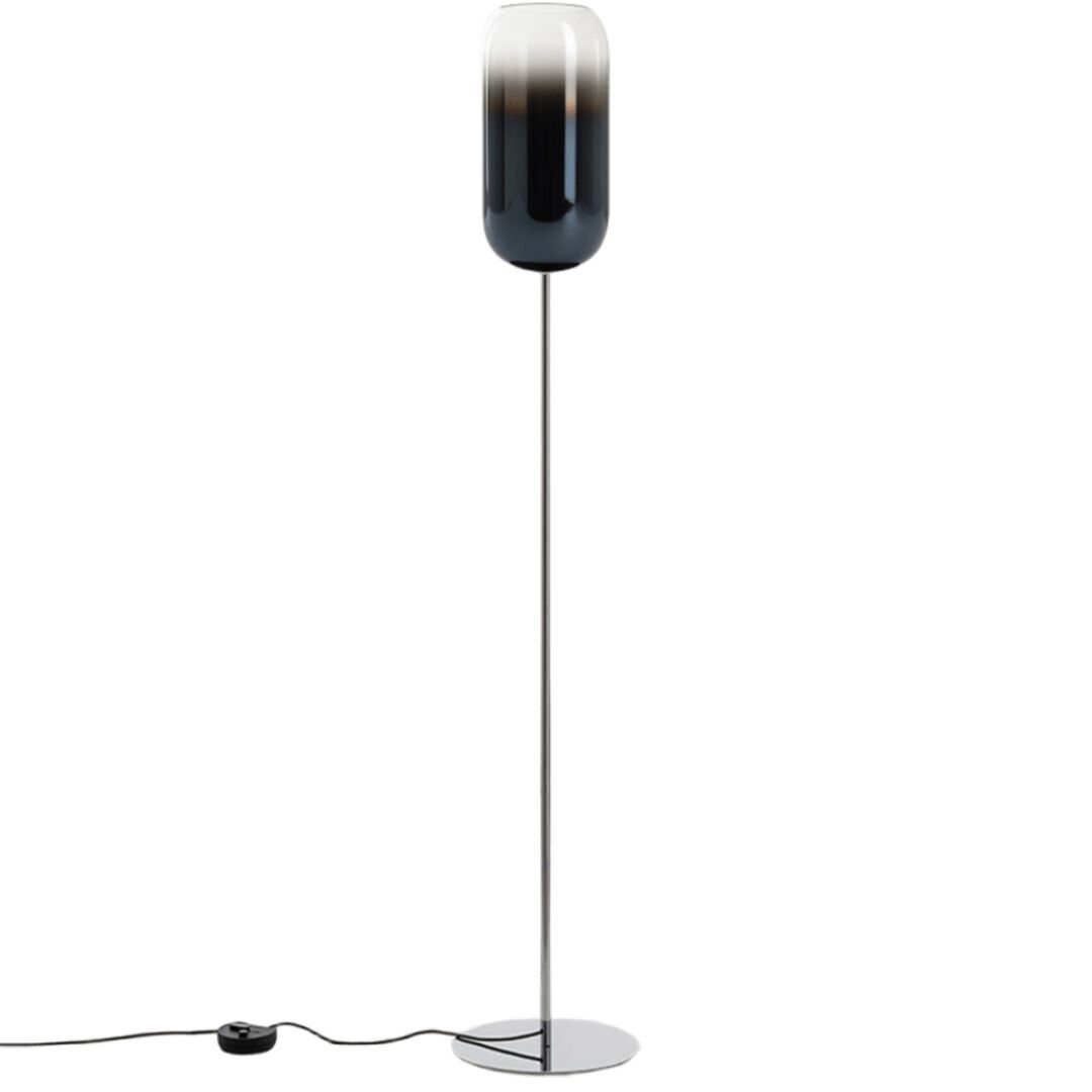 Artemide Artemide Gople Stehleuchte Hellrosa RAL 3015, Weiss / Weiss, 1410050A, blau saphir