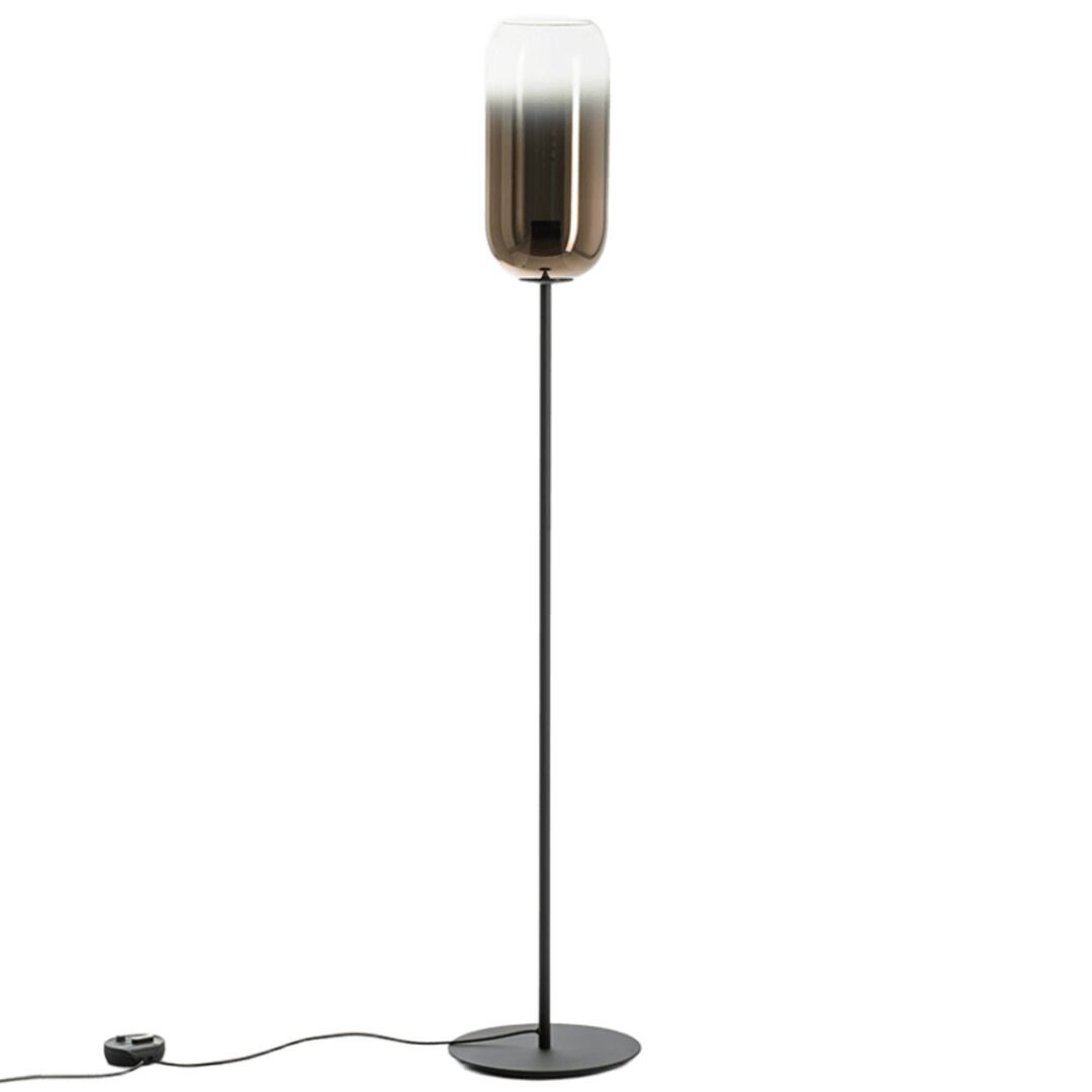 Artemide Artemide Gople Stehleuchte Hellrosa RAL 3015, Weiss / Weiss, Schwarz / Bronze