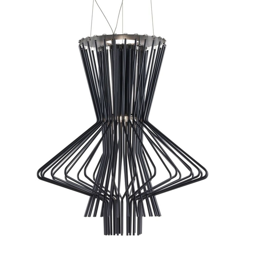 Foscarini Pendelleuchte Allegretto Ritmico Sospensione von Foscarini  H 10 m - Graphit