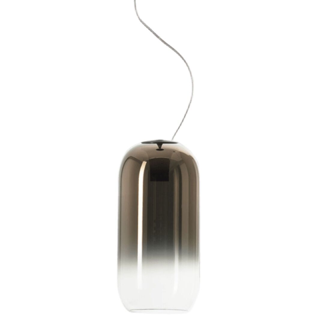 Artemide Artemide Gople Mini Pendelleuchte Hellrosa RAL 3015, Weiss / Weiss, 1406060A, bronze
