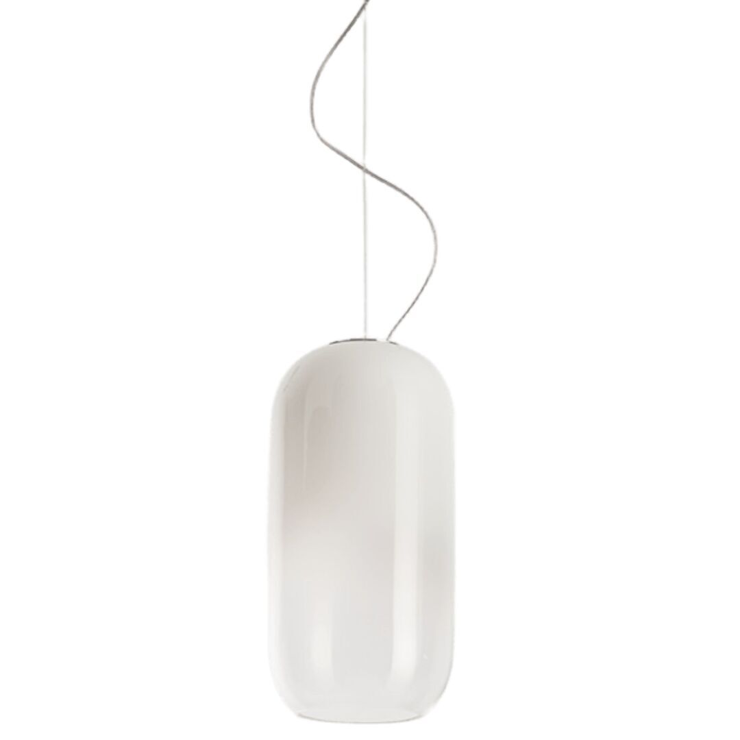 Artemide Artemide Gople Mini Pendelleuchte Hellrosa RAL 3015, Weiss / Weiss, Weiss / Weiss